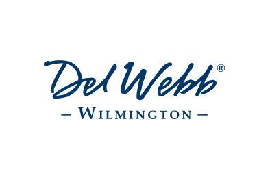 Logo for Del Webb, a homebuilder for 55+ communities in Wilmington, NC