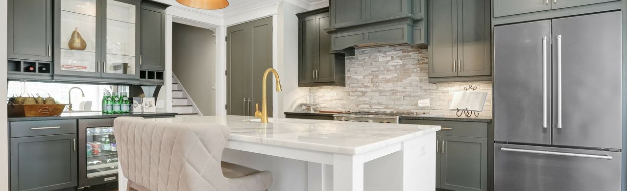 Kitchen of the PBC Design + Build model home at Riverlights in Wilmington, NC