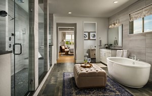 Bathroom in new home in Broomfield Colorado at Anthem master-planned community