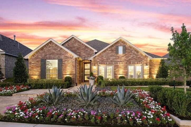 American Legend Homes model home in Canyon Falls, TX
