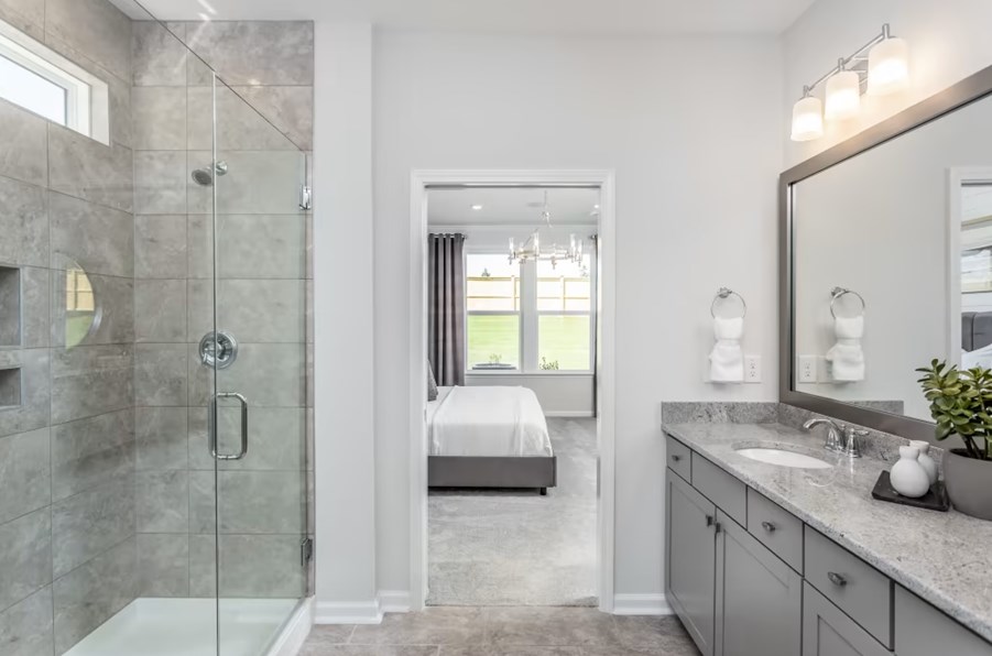 The Haven by Pulte at Riverlights, Mystique floor plan owners bath